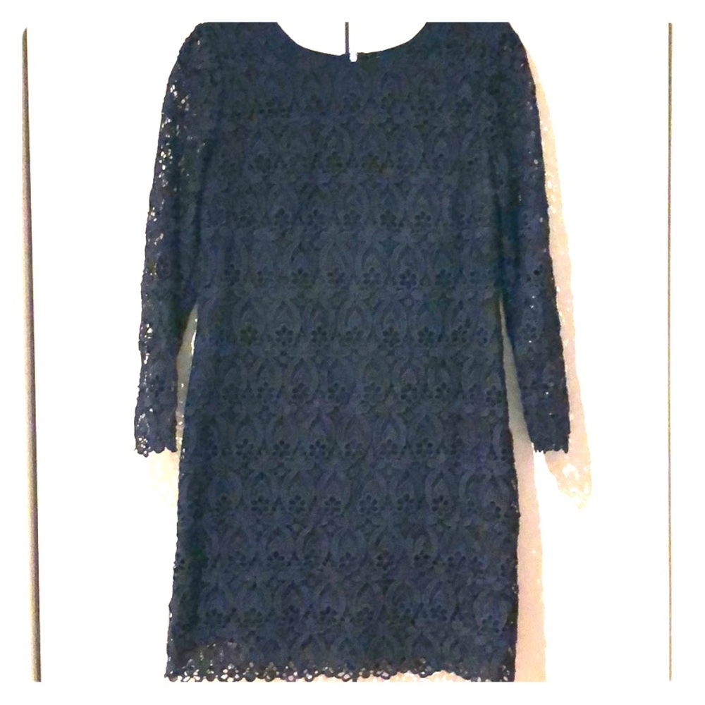 Club Monaco Navy Lace Dress